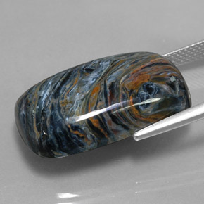 Pietersite Gemstone in 24.4 x 14.9 mm Size for Sale, Pietersite Stone in Multicolor Color