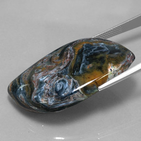 Pietersite Gemstone in 35.4 x 21.4 mm Size for Sale, Pietersite Stone in Multicolor Color