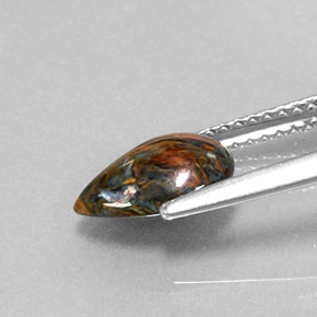 Pietersite Gemstone in 9.3 x 6.4 mm Size for Sale, Pietersite Stone in Multicolor Color