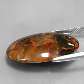 Pietersite Gemstone in 30 x 21.9 mm Size for Sale, Pietersite Stone in Multicolor Color