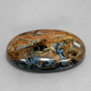31.58 ct Multicolor Pietersite Stone, Natural Pietersite in Oval Cabochon Shape for Sale