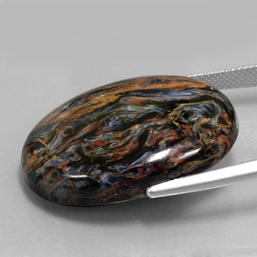 Pietersite Gemstone in 30.2 x 22.2 mm Size for Sale, Pietersite Stone in Multicolor Color