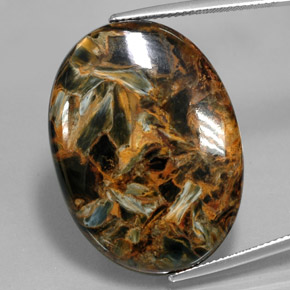 30ct Oval Cabochon Multicolor Pietersite for sale thumb image of 30ct Oval Cabochon Multicolor Pietersite (ID: 346053)