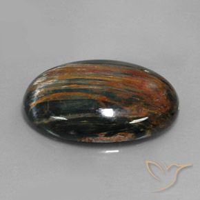 34.48 ct Multicolor Pietersite Stone, Natural Pietersite in Oval Cabochon Shape for Sale