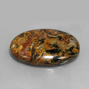 27.92 ct Multicolor Pietersite Stone, Natural Pietersite in Oval Cabochon Shape for Sale