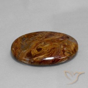 21.34 ct Multicolor Pietersite Stone, Natural Pietersite in Oval Cabochon Shape for Sale