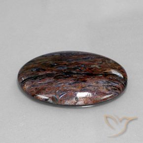 18.72 ct Multicolor Pietersite Stone, Natural Pietersite in Oval Cabochon Shape for Sale