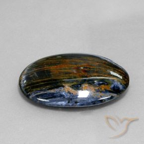 22.47 ct Multicolor Pietersite Stone, Natural Pietersite in Oval Cabochon Shape for Sale