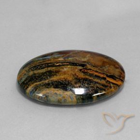 23.92 ct Multicolor Pietersite Stone, Natural Pietersite in Oval Cabochon Shape for Sale