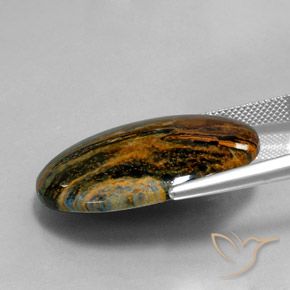 Pietersite Gemstone in 30 x 22 mm (calibrated) Size for Sale, Pietersite Stone in Multicolor Color