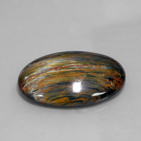 28.90 ct Multicolor Pietersite Stone, Natural Pietersite in Oval Cabochon Shape for Sale
