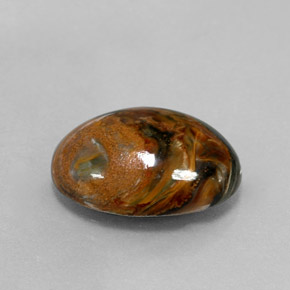7.00 ct Multicolor Pietersite Stone, Natural Pietersite in Oval Cabochon Shape for Sale