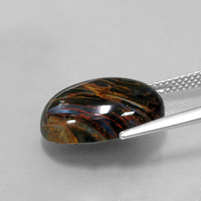 Pietersite Gemstone in 16 x 12 mm (calibrated) Size for Sale, Pietersite Stone in Multicolor Color