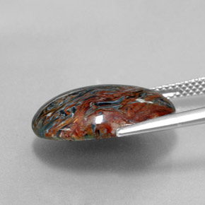 Pietersite Gemstone in 18 x 13 mm (calibrated) Size for Sale, Pietersite Stone in Multicolor Color