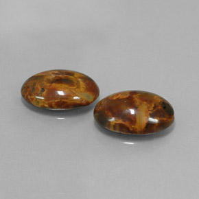 8.21 ct Multicolor Pietersite Stone, Natural Pietersite in Oval Cabochon Shape for Sale