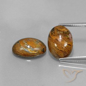 9.38 ct Oval Pietersite, 13.9 x 10 mm From Namibia, Photo A