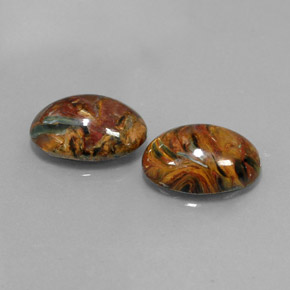 10.16 ct Multicolor Pietersite Stone, Natural Pietersite in Oval Cabochon Shape for Sale
