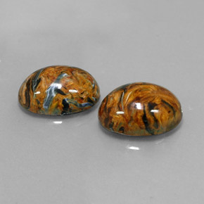 11.45 ct Multicolor Pietersite Stone, Natural Pietersite in Oval Cabochon Shape for Sale