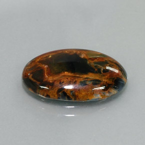 5.53 ct Multicolor Pietersite Stone, Natural Pietersite in Oval Cabochon Shape for Sale