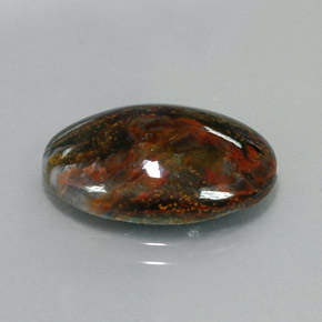 7.68 ct Multicolor Pietersite Stone, Natural Pietersite in Oval Cabochon Shape for Sale