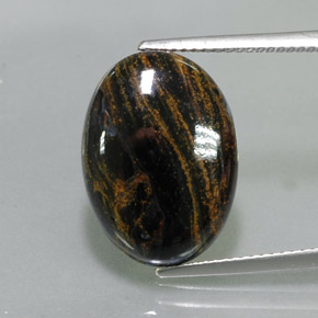 8.24 ct Multicolor Pietersite Gemstone, Pietersite Gem in Oval Cabochon Shape for Sale.
