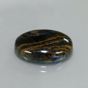 8.24 ct Multicolor Pietersite Stone, Natural Pietersite in Oval Cabochon Shape for Sale