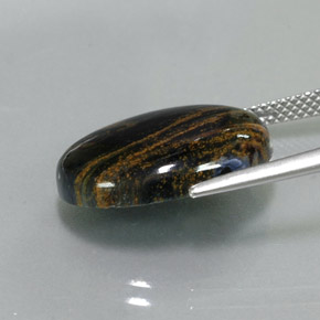 Pietersite Gemstone in 18 x 13 mm (calibrated) Size for Sale, Pietersite Stone in Multicolor Color