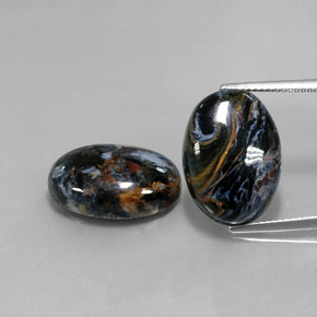 19.35 ct Multicolor Pietersite Gemstone, Pietersite Gem in Oval Cabochon Shape for Sale.