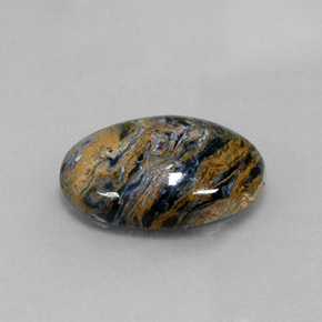 8.02 ct Multicolor Pietersite Stone, Natural Pietersite in Oval Cabochon Shape for Sale