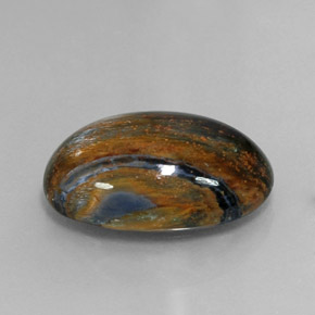 10.13 ct Multicolor Pietersite Stone, Natural Pietersite in Oval Cabochon Shape for Sale