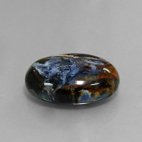 11.36 ct Multicolor Pietersite Stone, Natural Pietersite in Oval Cabochon Shape for Sale