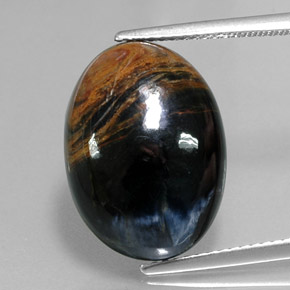 12.64 ct Multicolor Pietersite Gemstone, Pietersite Gem in Oval Cabochon Shape for Sale.