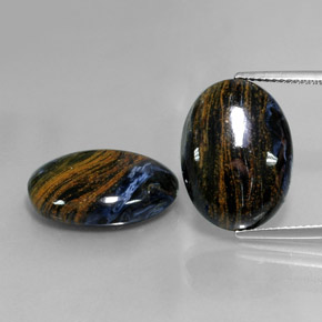 Multicolor Pietersite Gem - 8.6ct Oval Cabochon (ID: 347855)