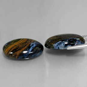 Pietersite Gemstones in 18 x 13 mm (calibrated) Size for Sale, Pietersite Stones in Multicolor Color