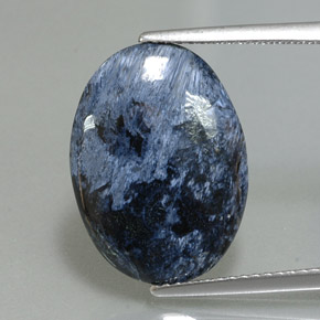 5.59 ct Multicolor Pietersite Gemstone, Pietersite Gem in Oval Cabochon Shape for Sale.