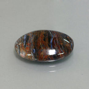 6.80 ct Multicolor Pietersite Stone, Natural Pietersite in Oval Cabochon Shape for Sale