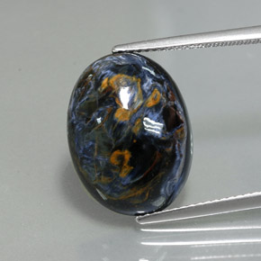 9.96 ct Multicolor Pietersite Gemstone, Pietersite Gem in Oval Cabochon Shape for Sale.
