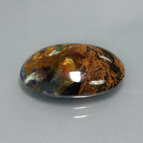 6.78 ct Multicolor Pietersite Stone, Natural Pietersite in Oval Cabochon Shape for Sale