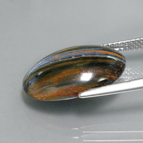 Pietersite Gemstone in 18 x 13 mm (calibrated) Size for Sale, Pietersite Stone in Multicolor Color