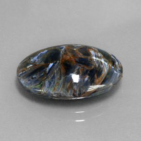 7.50 ct Multicolor Pietersite Stone, Natural Pietersite in Oval Cabochon Shape for Sale