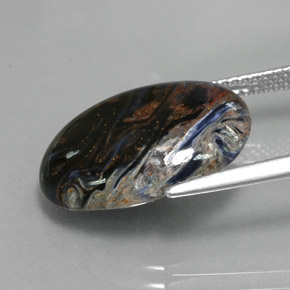 Pietersite Gemstone in 18 x 13 mm (calibrated) Size for Sale, Pietersite Stone in Multicolor Color