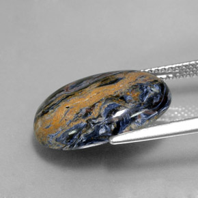 Pietersite Gemstone in 17.1 x 12.7 mm Size for Sale, Pietersite Stone in Multicolor Color