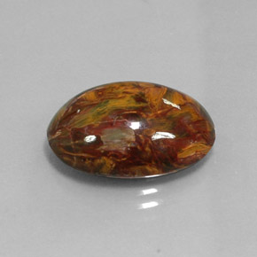 9.80 ct Multicolor Pietersite Stone, Natural Pietersite in Oval Cabochon Shape for Sale