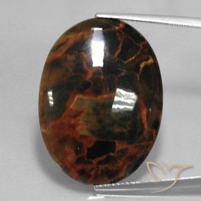 20.58ct Natural Multicolor Pietersite, Oval, Opaque