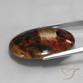 Pietersite Gemstone in 30 x 22 mm (calibrated) Size for Sale, Pietersite Stone in Multicolor Color