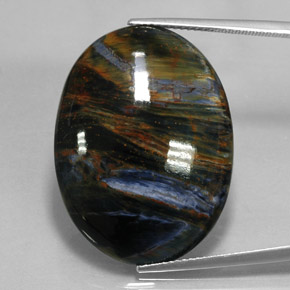 27.2ct Oval Cabochon Multicolor Pietersite for sale thumb image of 27.2ct Oval Cabochon Multicolor Pietersite (ID: 348353)