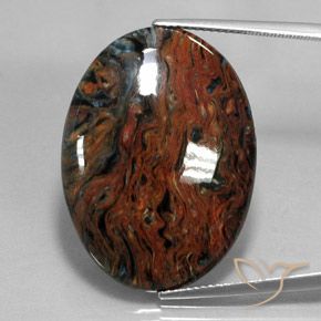 22.30ct Natural Multicolor Pietersite, Oval, Opaque