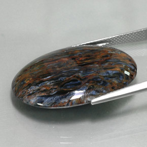 Pietersite Gemstone in 29.6 x 22 mm Size for Sale, Pietersite Stone in Multicolor Color