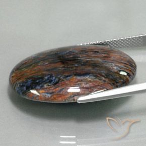Pietersite Gemstone in 30 x 22 mm (calibrated) Size for Sale, Pietersite Stone in Multicolor Color