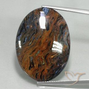19.09ct Natural Multicolor Pietersite, Oval, Opaque